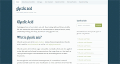 Desktop Screenshot of glycolicacid.com