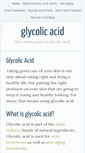 Mobile Screenshot of glycolicacid.com