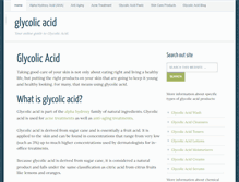 Tablet Screenshot of glycolicacid.com